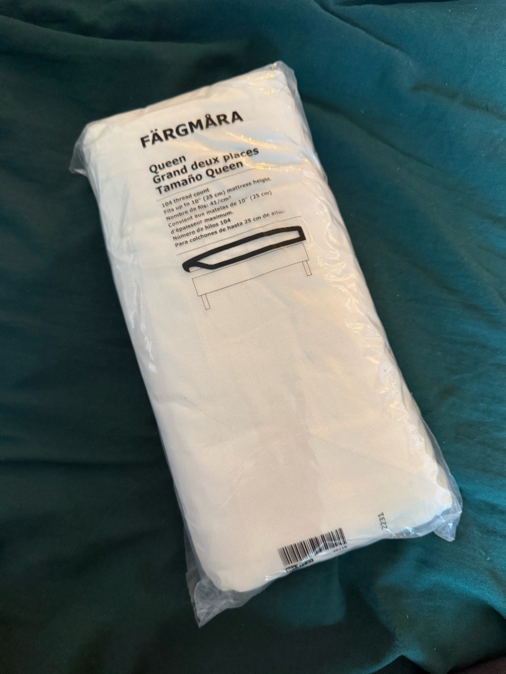 IKEA fitted sheet, Queen size
